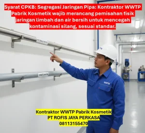 Kontraktor WWTP Pabrik Kosmetik