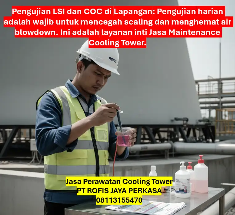 Pengujian Kualitas Air Cooling Tower Pengujian Kualitas Air Cooling Tower